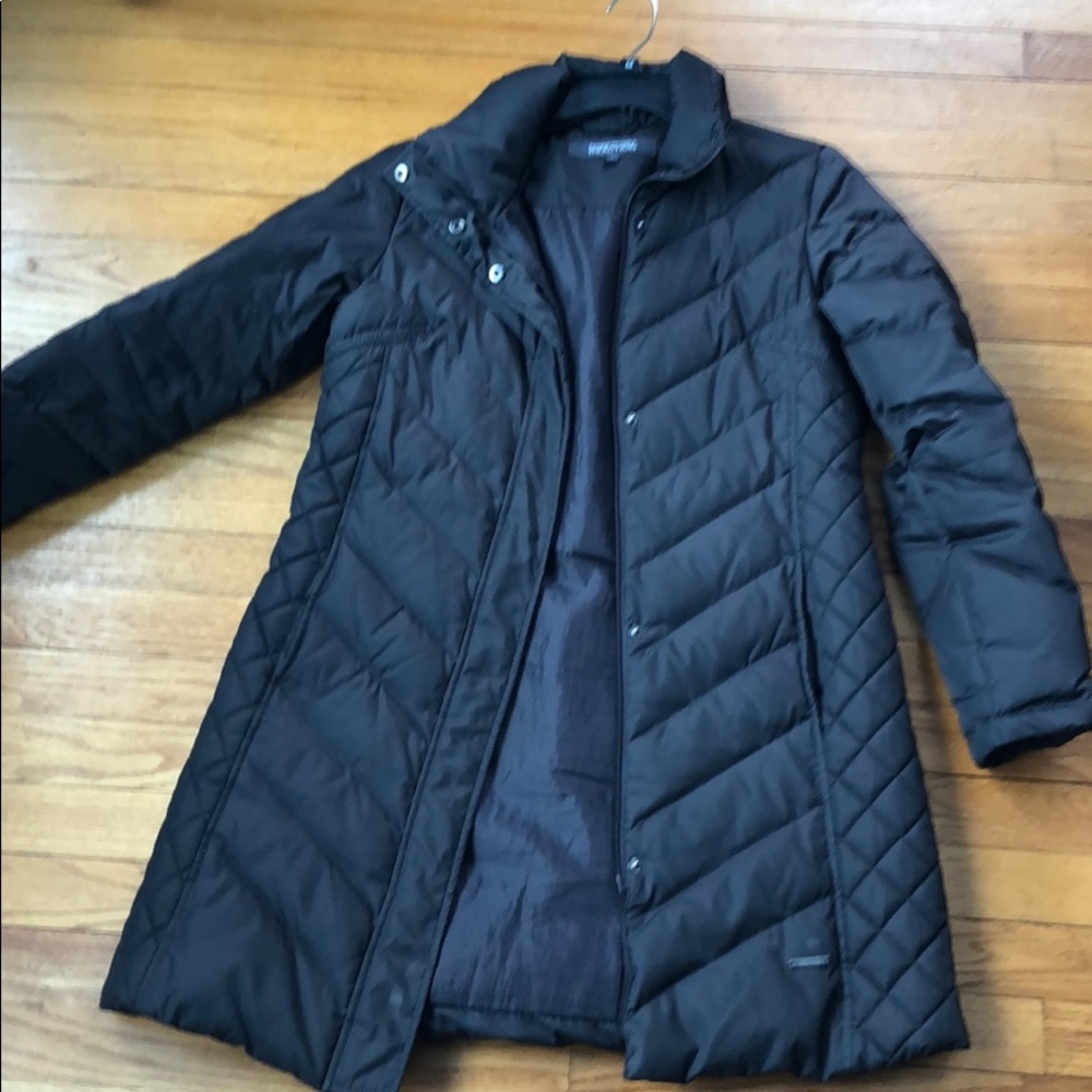 Down long winter coat